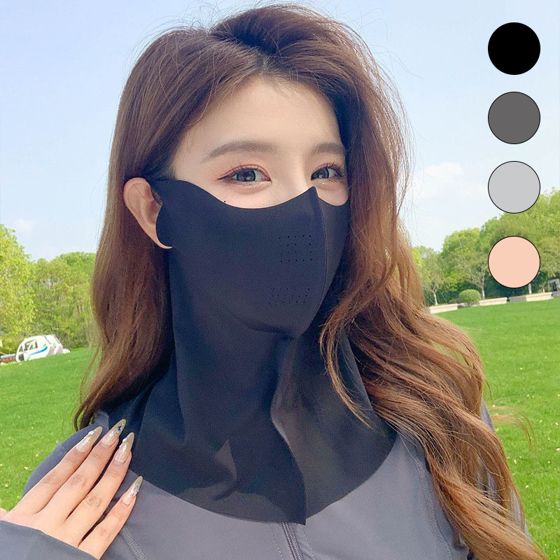 자외선 차단 마스크 쿨 여름 풀커버 얼굴 햇빛 가리개 시원한 원단 골프 등산 낚시 야외활동 - 상품 이미지
