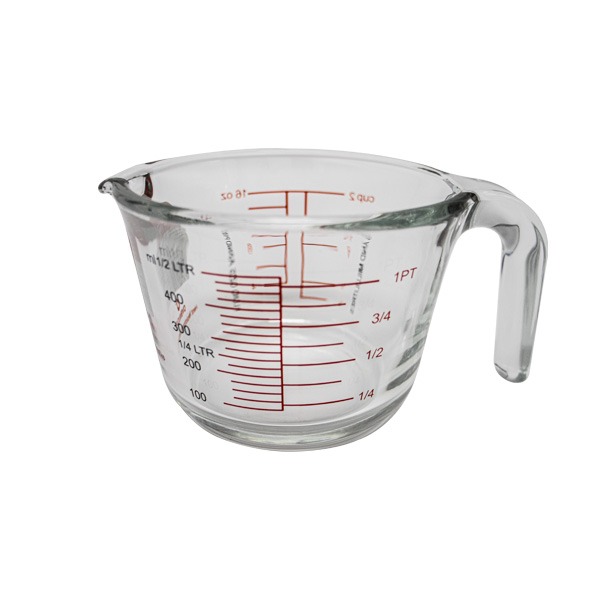 퓨어 내열 계량컵 250ml 외 이유식 베이킹 눈금컵 + 수세미 2P - 상세 이미지 3
