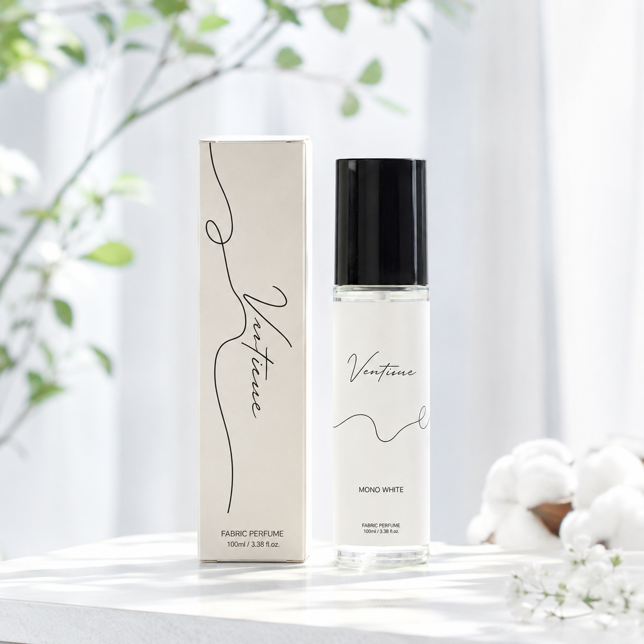 [런칭이벤트] 벤티뉴 섬유탈취제 섬유향수 룸스프레이 모노화이트, 100ml, 1개 - 상품 이미지