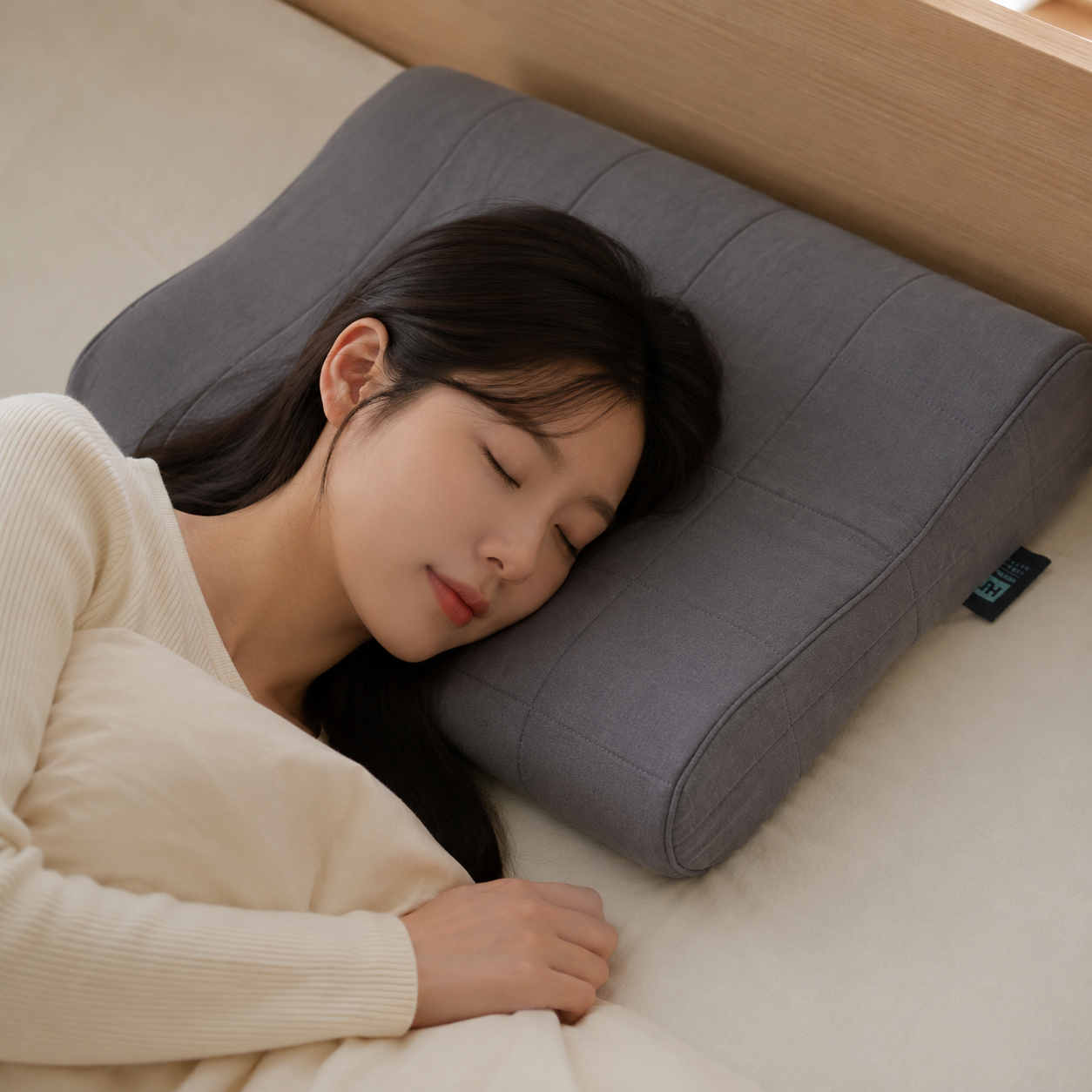 하우만 루나 필로우 100% POE 에어 코일 꺼지지 않는 경추 베개