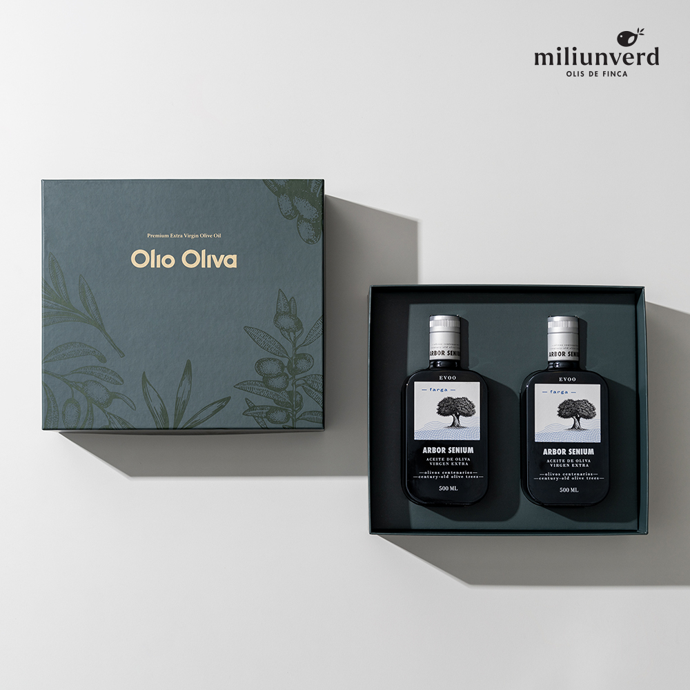 26년햇오일 밀리언버드 아버세니움 올리브오일 500ml 2병 선물세트, 쇼핑백(미니) 동봉 - 상세 이미지 2
