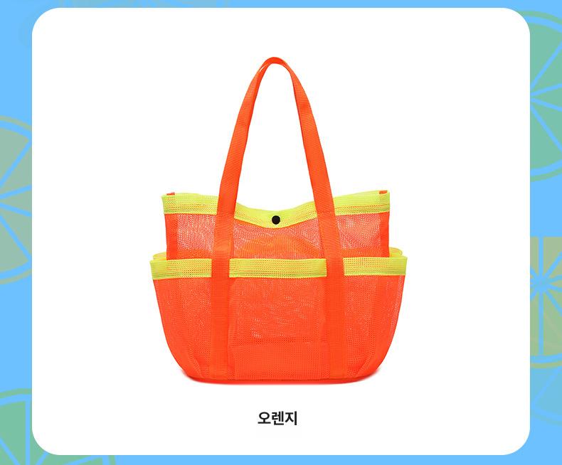 대용량 비치 수영복 수납 가방 다용도 휴대용 해변 옷 보관 백 로열블루 이미지 8