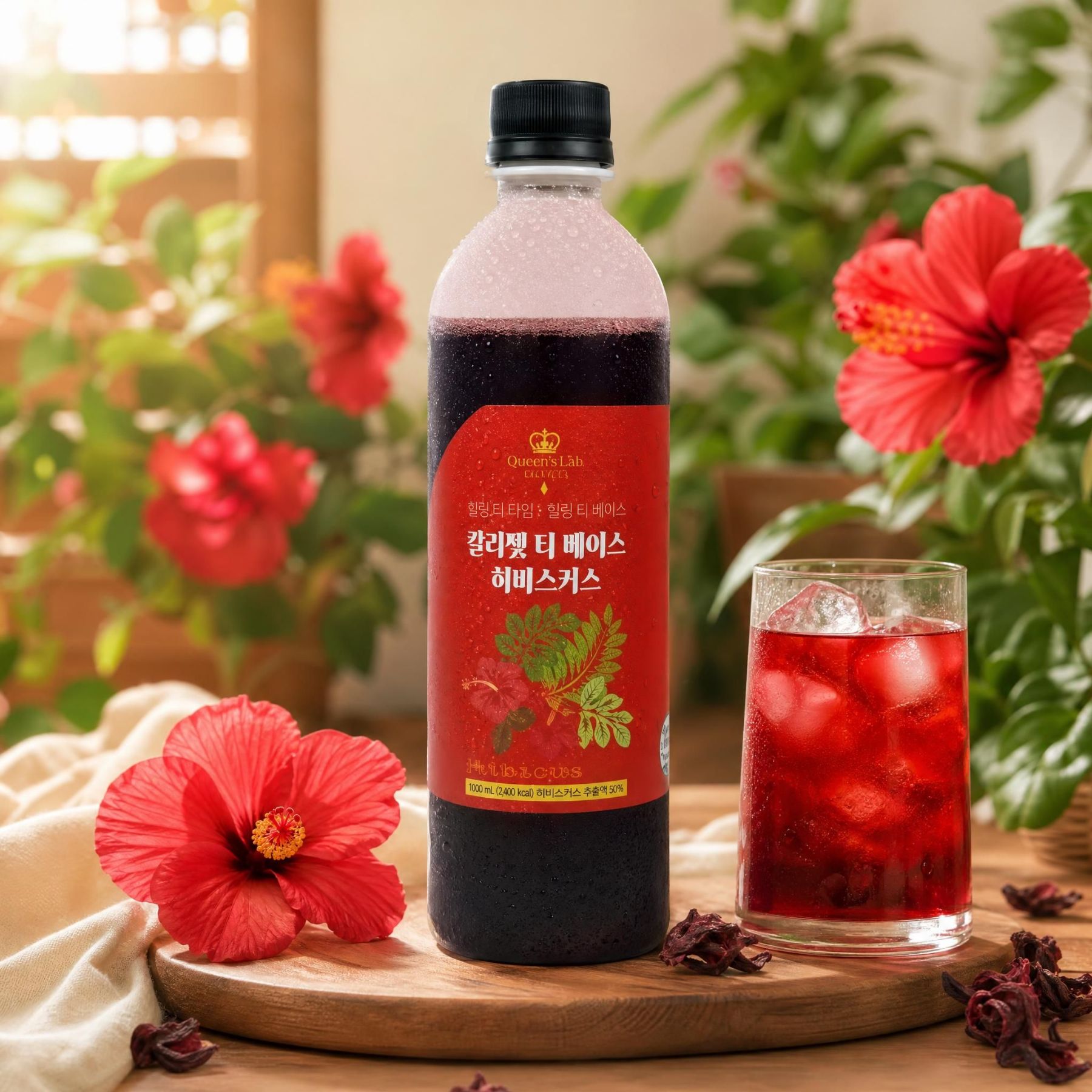 릴리벳 히비스커스 티 베이스 원액 허브차 450g - 상품 이미지