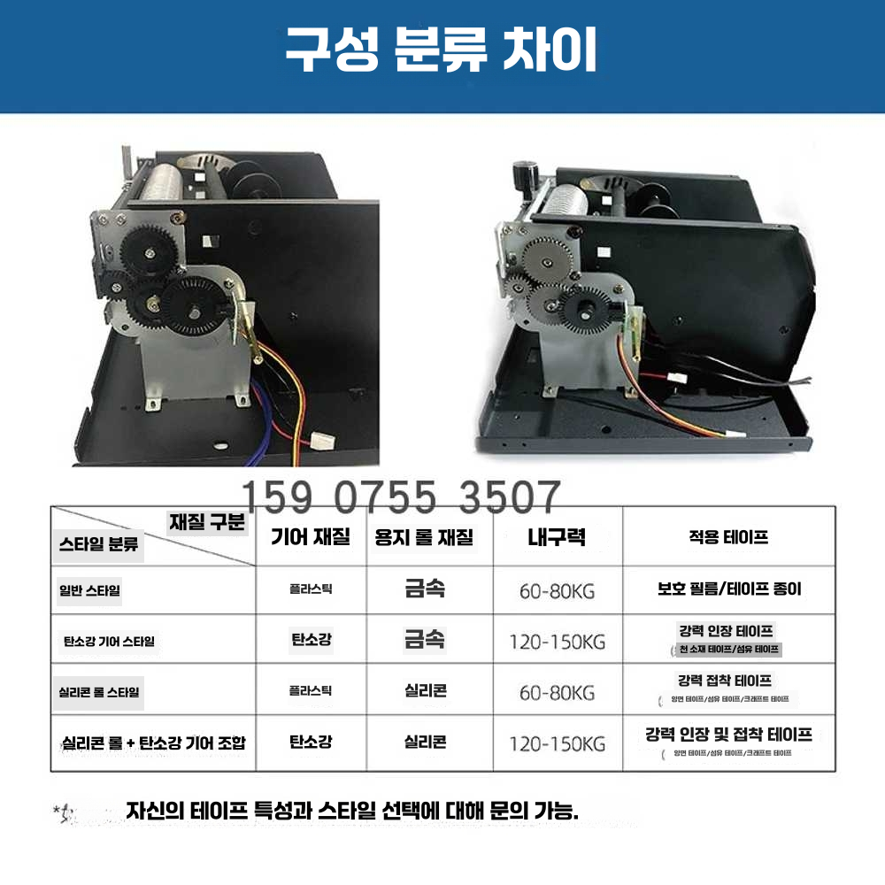 박스테이프커터 가게 종이 업소용 사무실 전동 회전 폭80mm(일반모델) - 상세 이미지 3