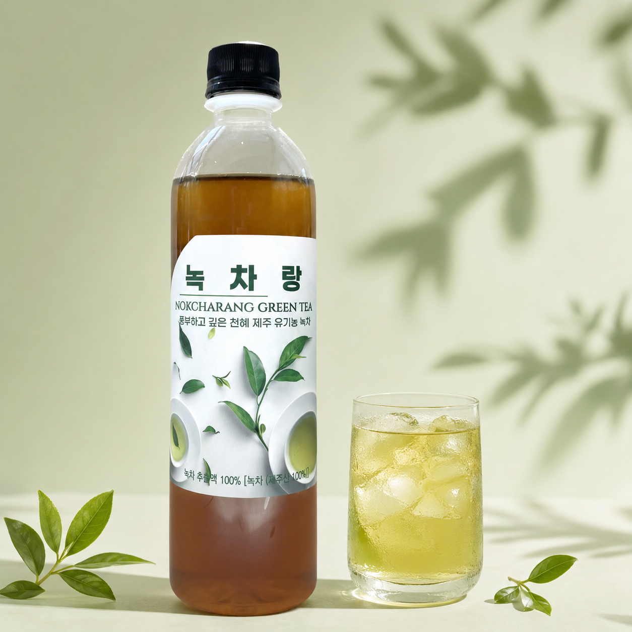 녹차랑 녹차 티베이스 액상 말차 원액 엑기스 450g - 상품 이미지