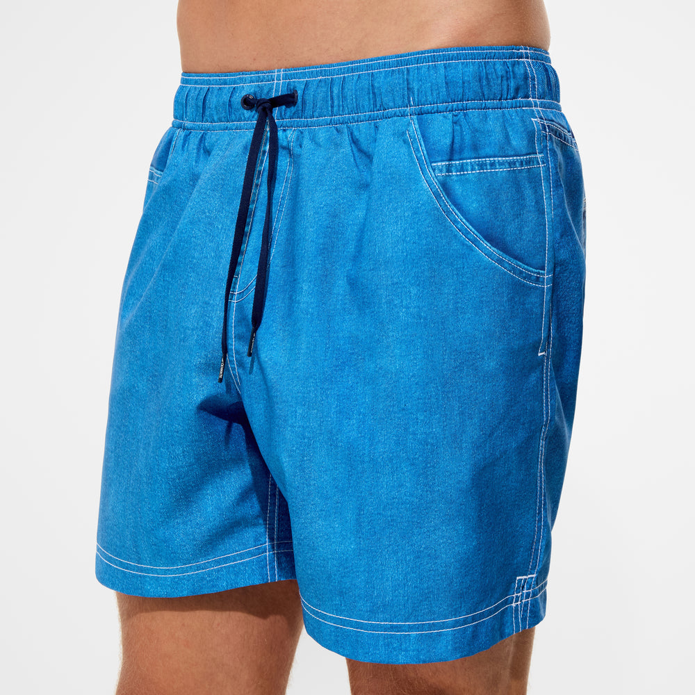 스피도 남성 미니언즈 & 몬스터즈 콜라보 르돈도 엣지 트렁크 반바지 수영복 Blue - 상세 이미지 5