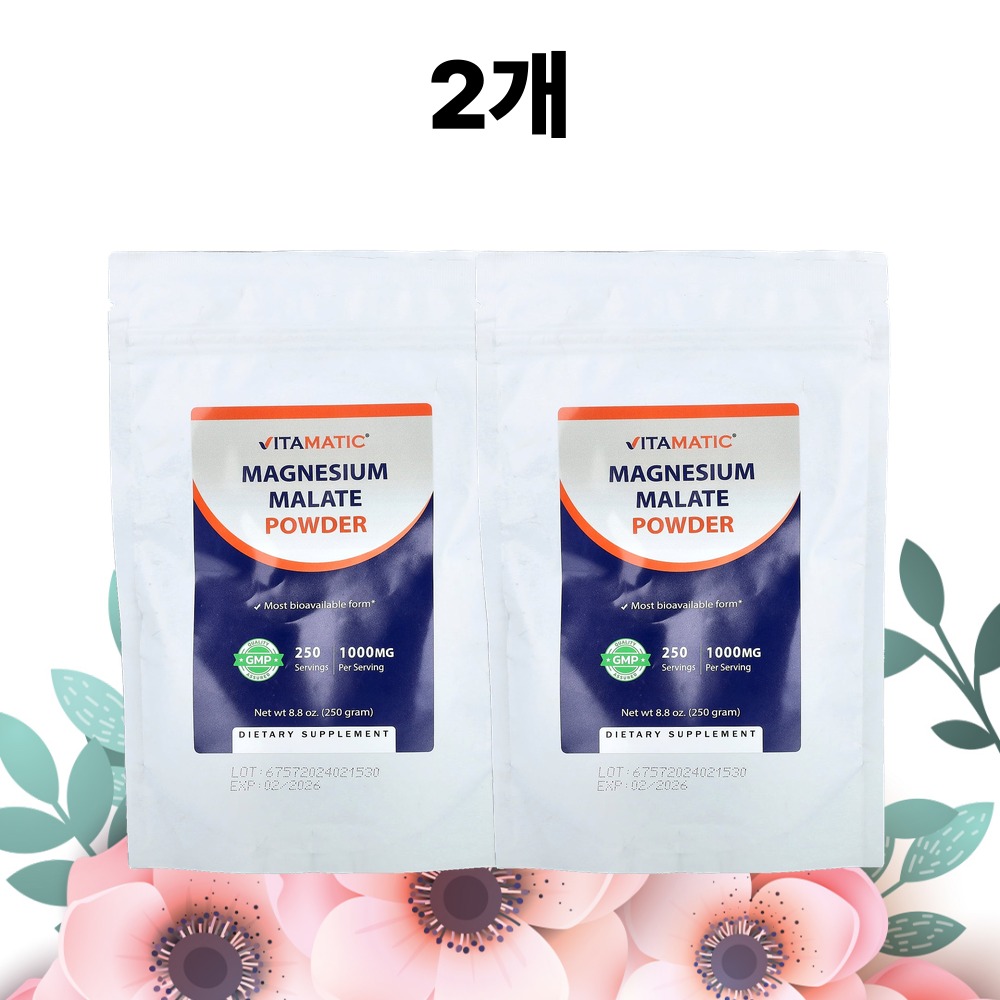킬레이트 마그네슘 분말 파우더 250g 비타매틱 1개입, 2개 - 상품 이미지