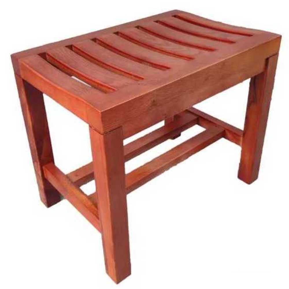 사우나의자 원목 스툴 낮은 목욕 체어 방수 찜질방 35cm - 상세 이미지 2