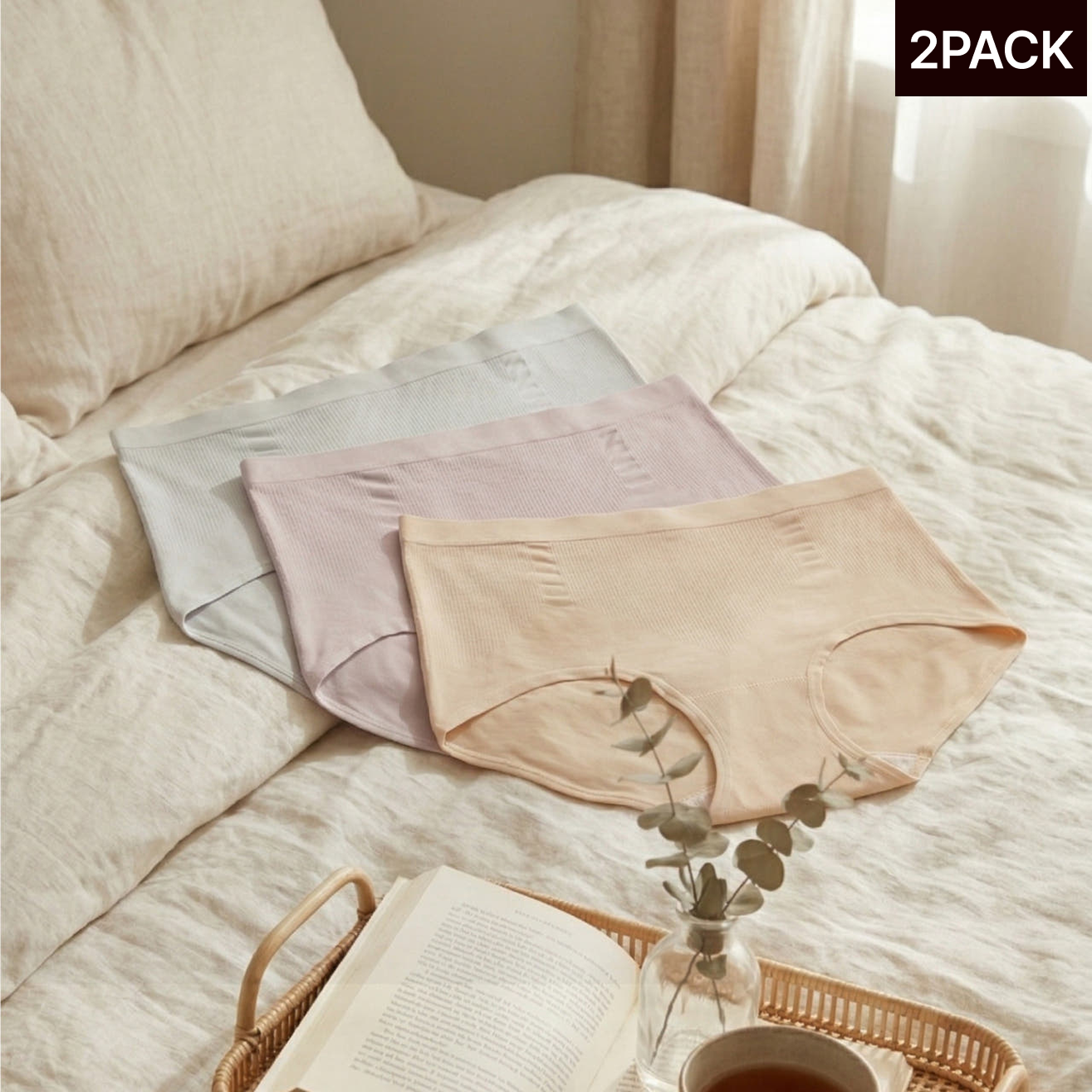 [심리스] 실루엣 모달 팬티 2PACK - 상품 이미지