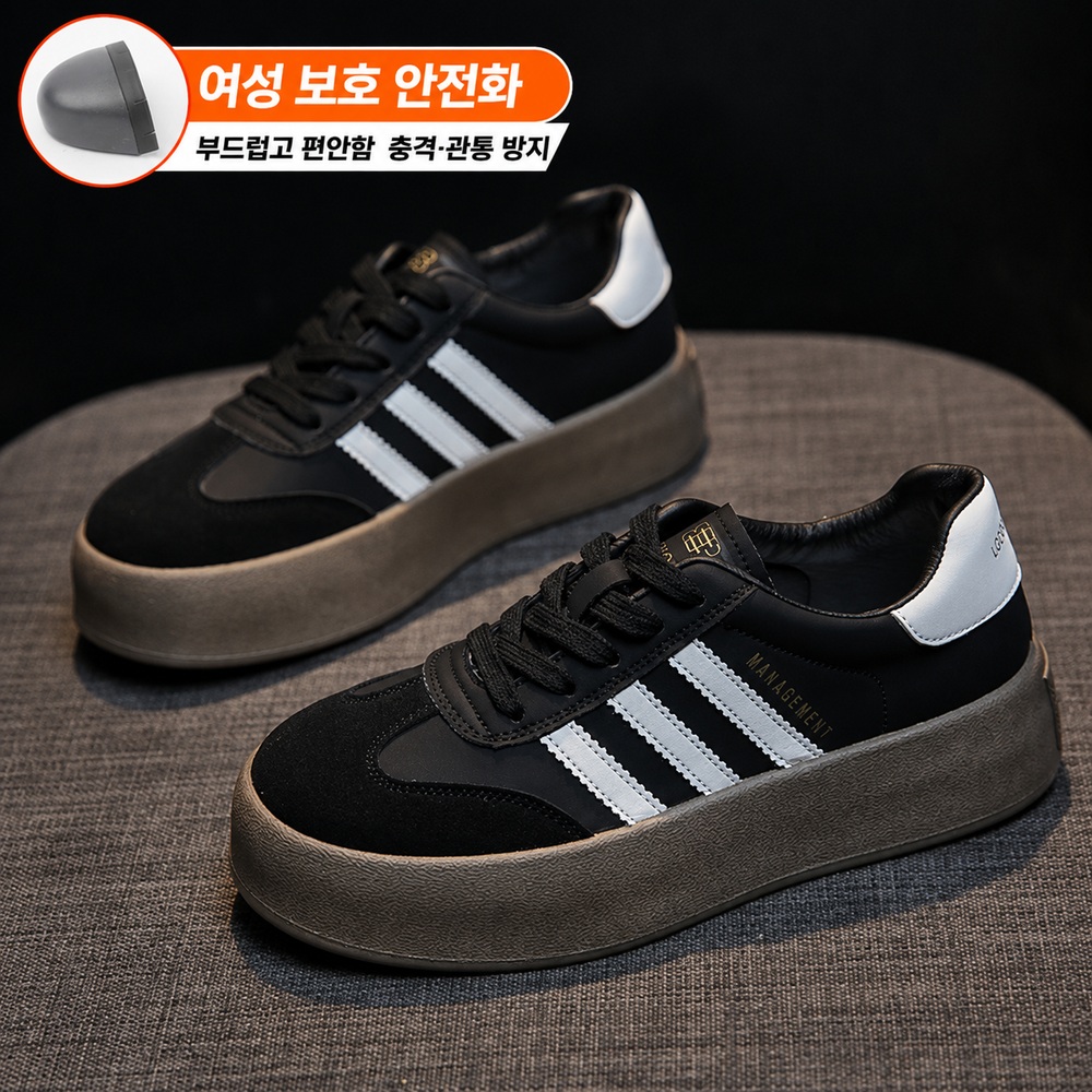여성 사계절용 경량 안전화 운동화형 쿠션 작업화 - 상세 이미지 5