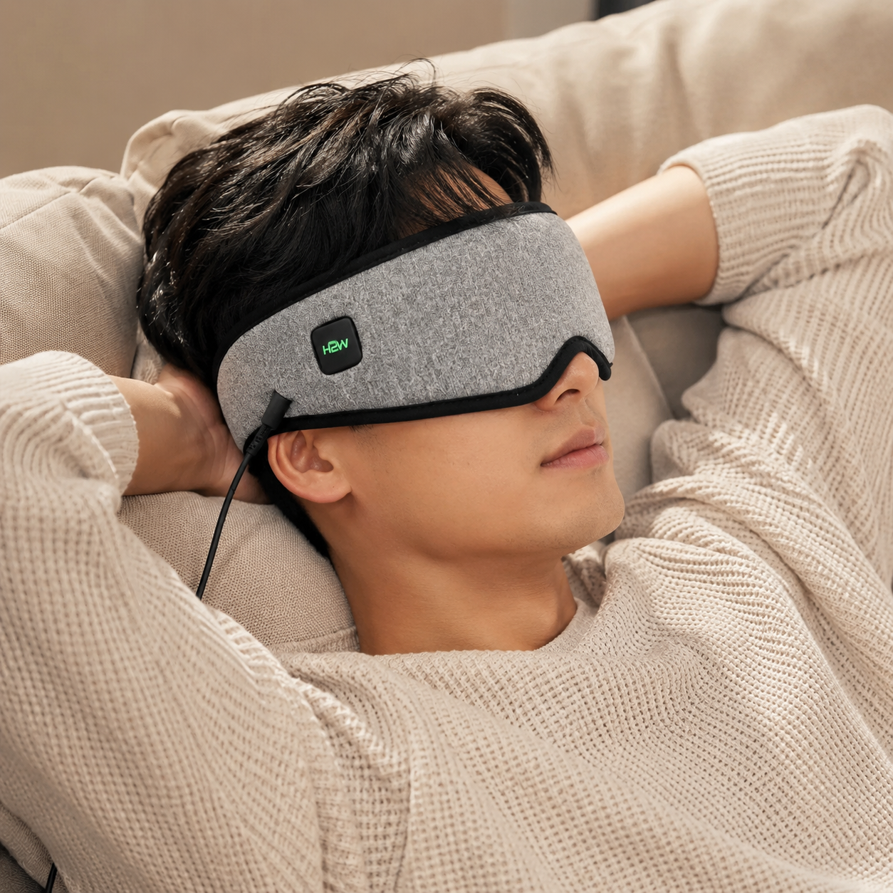 원적외선 휴대용 온열 안대 숙면 수면안대 눈 안구 건조 찜질기 코 비염 찜질 온열기 불면증 - 메인 이미지