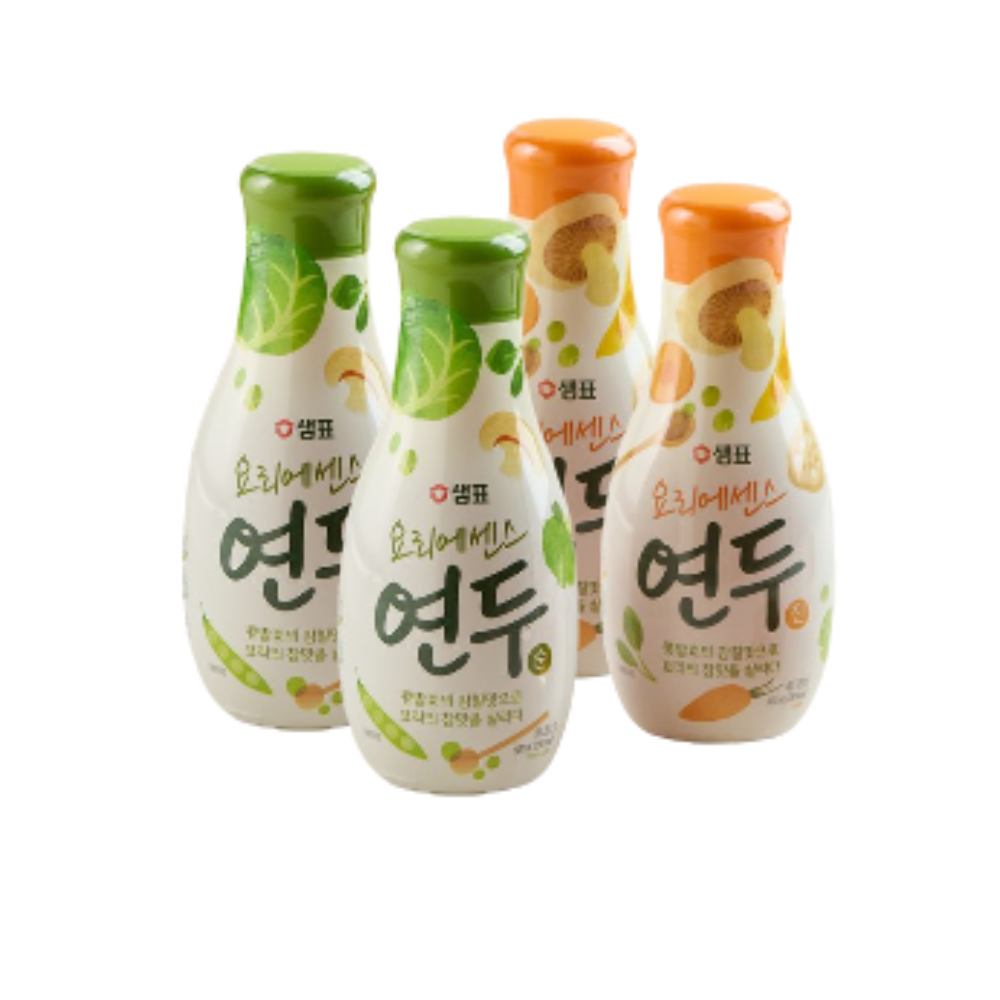 샘표 연두 순 500ml 2개 + 연두 진 500ml 2 식물성 조미료 - 상품 이미지