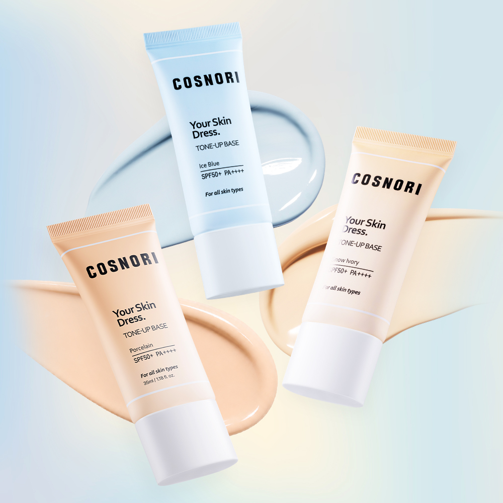 코스노리 유어 스킨 드레스 톤업 베이스 (SPF 50+, PA++++) 스노우 아이보리, 35ml - 상세 이미지 3