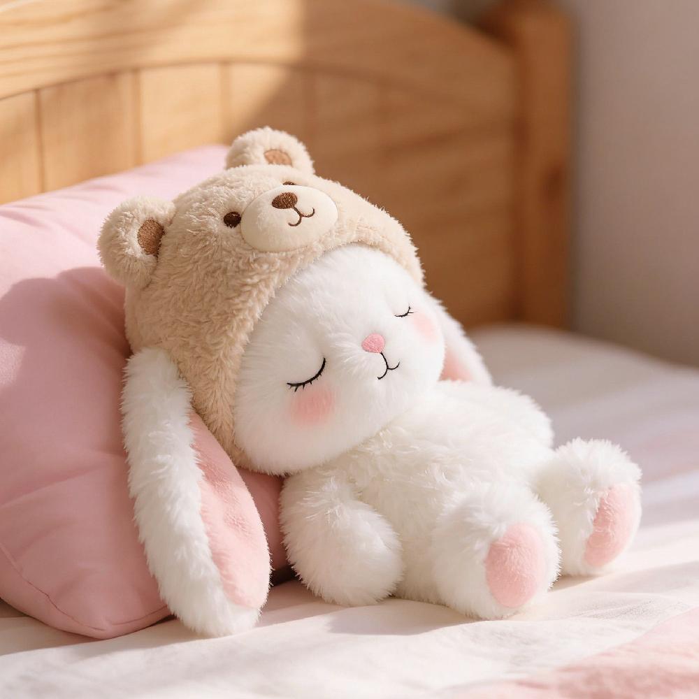 토끼 베개 인형 등받이 애착 인형 봉제 쿠션 - 상품 이미지