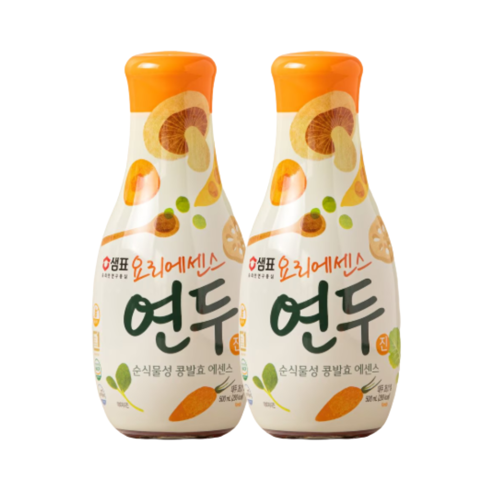 샘표 연두 진 요리에센스 500ml x2개 식물성 조미료 - 상품 이미지