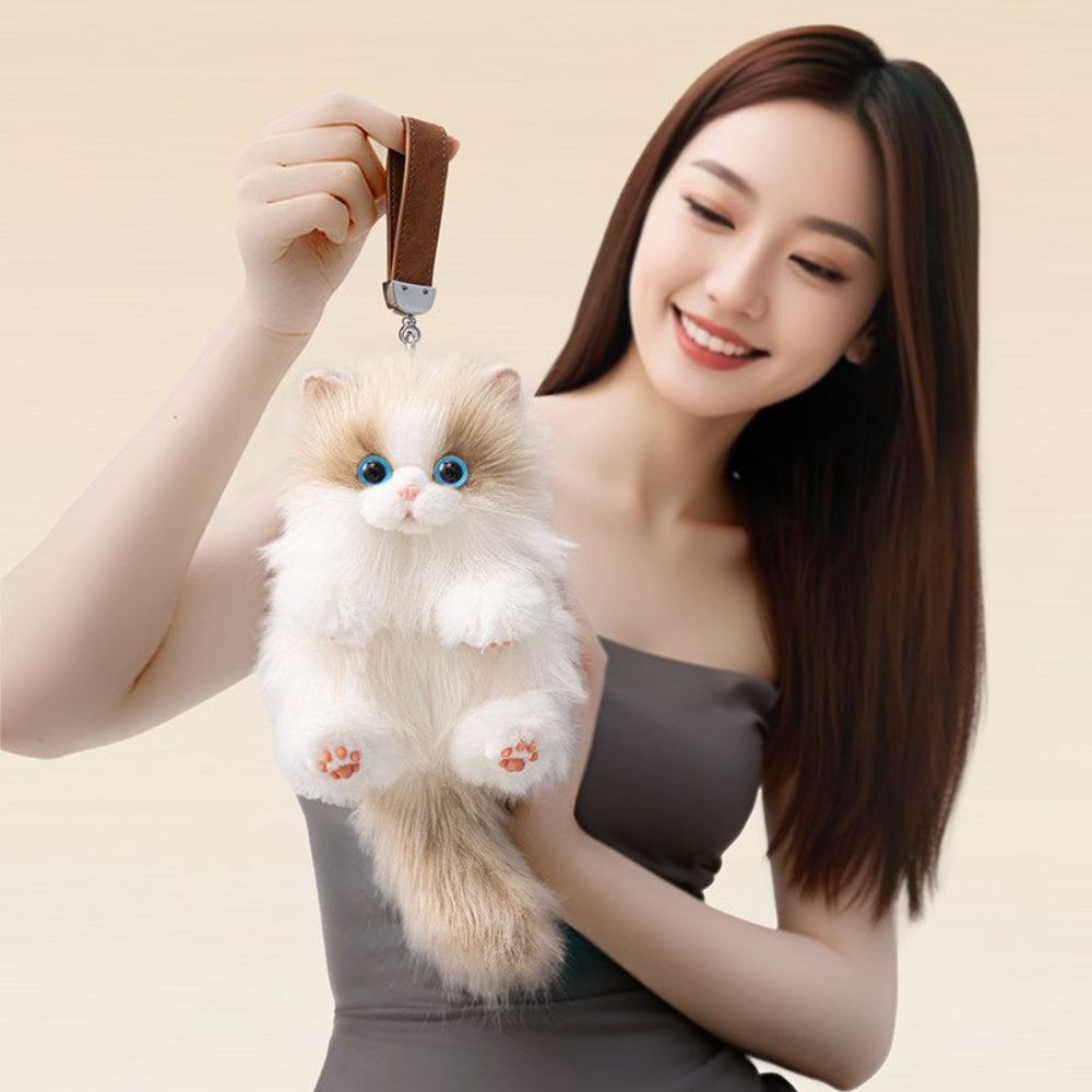가방 펜던트  봉제 인형 열쇠고리 학교 고양이 귀여운 커플 장식 키링 - 상세 이미지 5