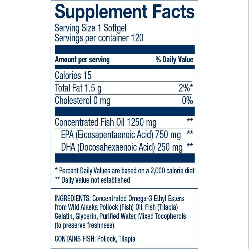 미국산 알래스카오메가3 1000mg EPA DHA 120정 이미지 7