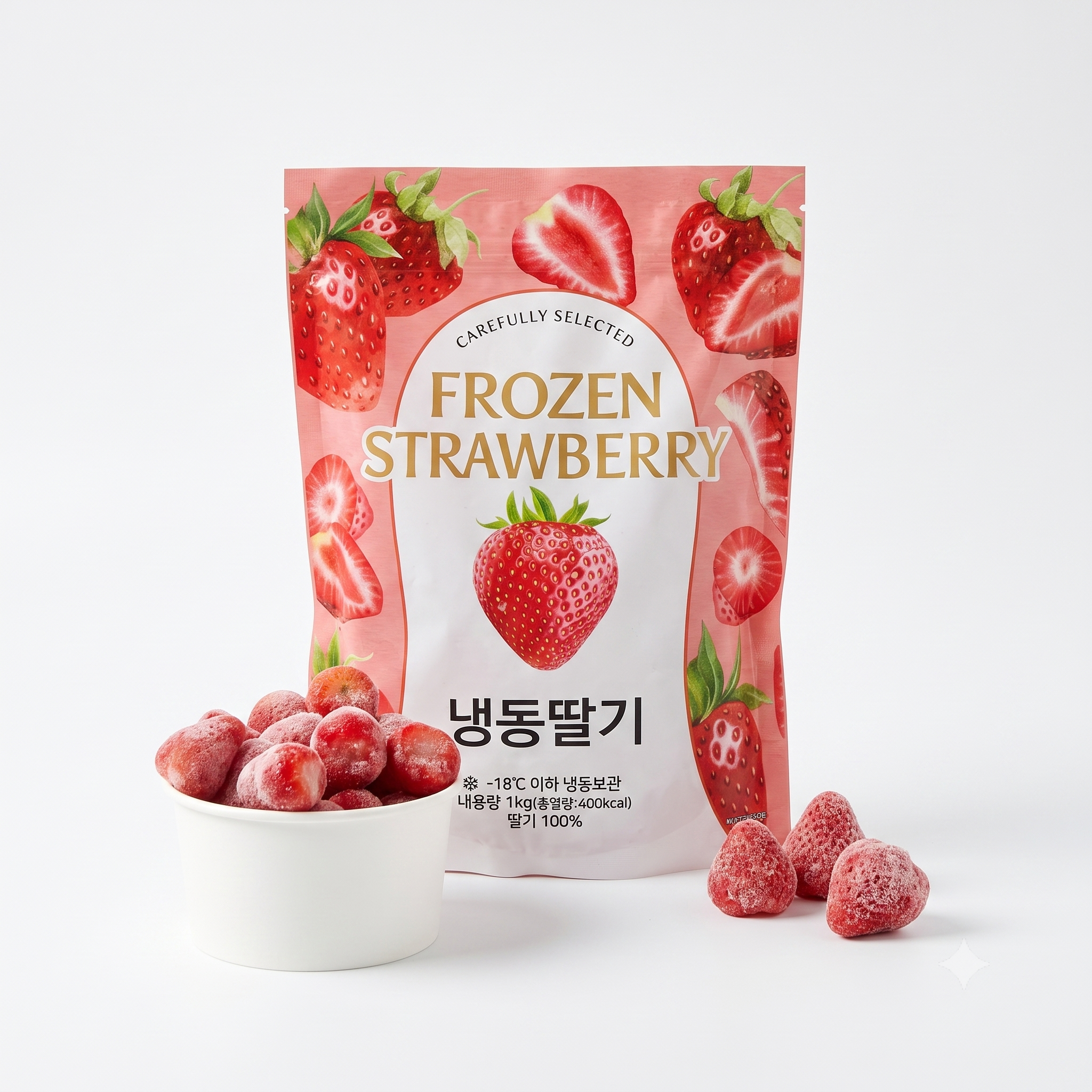 냉동 딸기 1kg, 10개 - 상세 이미지 2