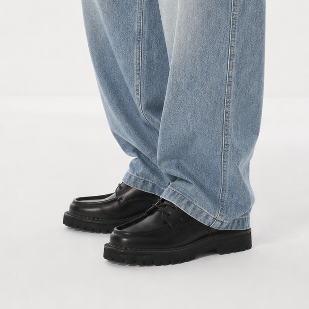 키높이 더비슈즈 남자 로퍼 클래식 5cm 데일리 구두 - 상품 이미지