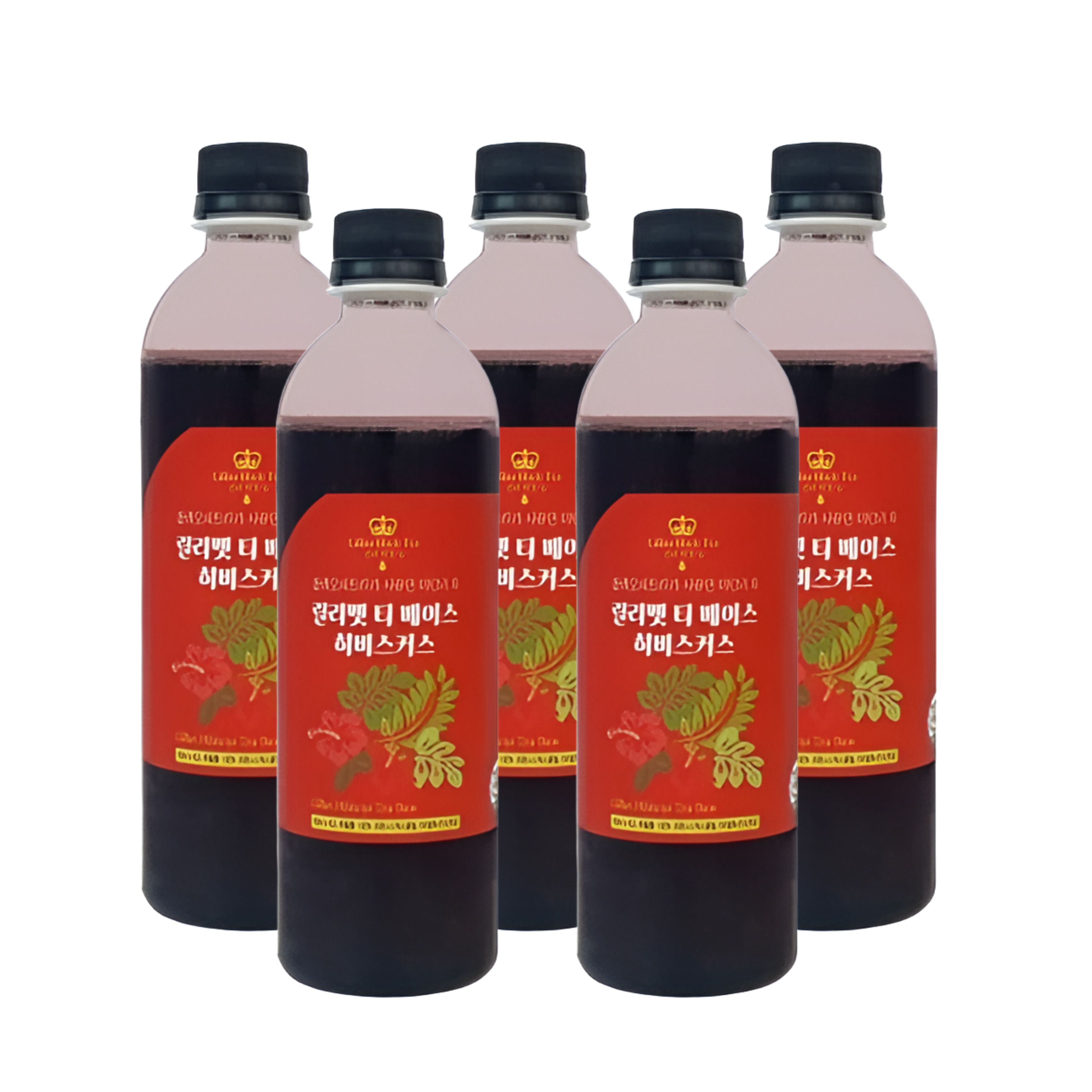 릴리벳 히비스커스 티 베이스 원액 허브차 450g 5병 - 상품 이미지