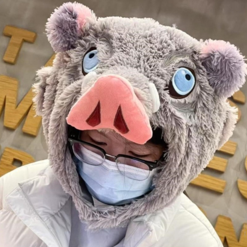 귀멸의칼날 이노스케 담요 후드 모자 망토 극세사 이불담요 코스프레 귀여운 - 상세 이미지 2