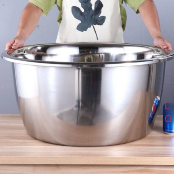 김장용 스텐 대형 다라 특대 소쿠리 특 주방 믹싱볼 대야 특대형 - 상품 이미지