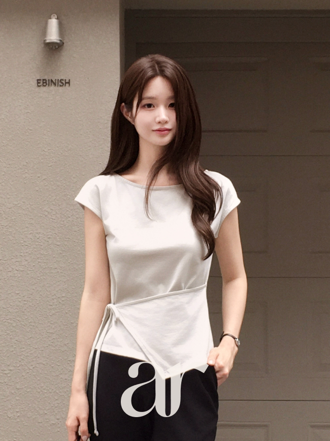 (국내제작) 보트넥 랩 캡소매 티셔츠 ts5090 - 상세 이미지 2