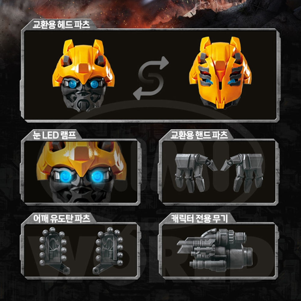 블로키 트랜스포머 클래식 클래스 23 범블비 굿즈 프라모델 피규어 장난감 스티커 세트 - 상세 이미지 4