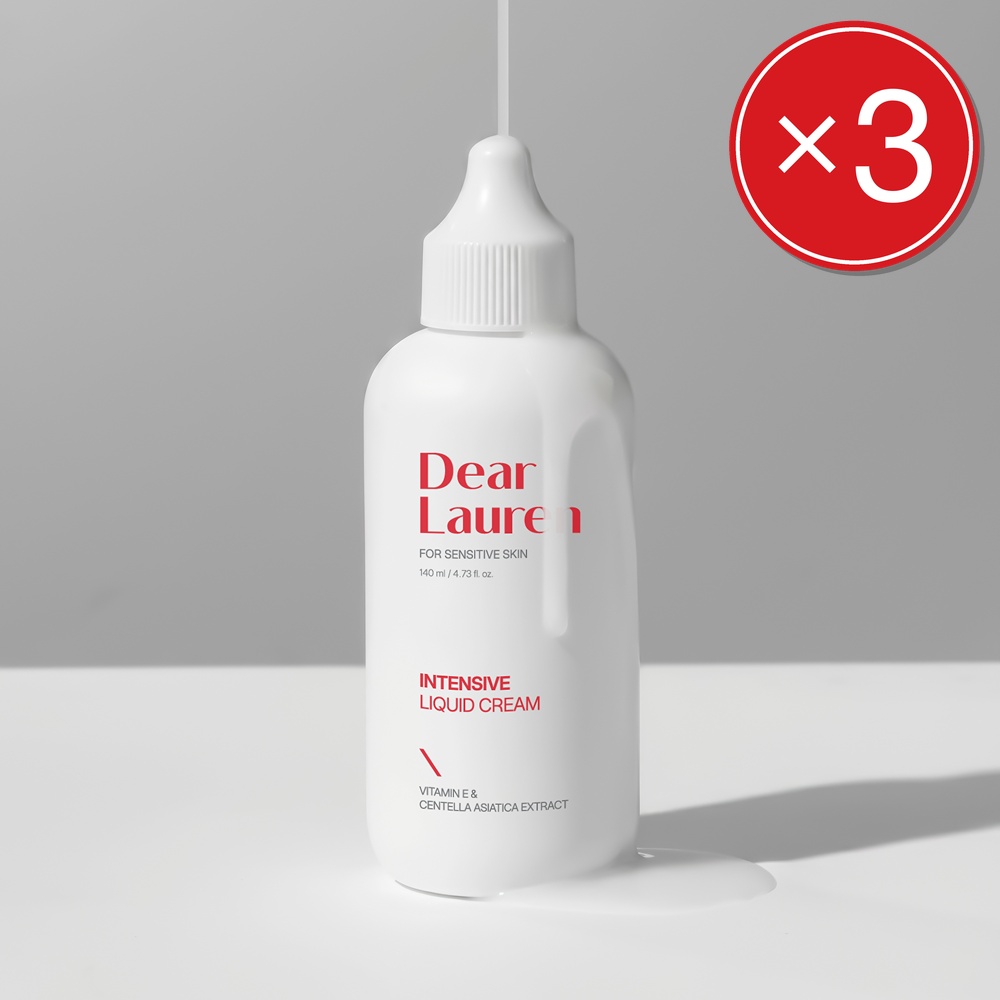 디어로렌 물크림 약산성 리퀴드크림 속건조 수분크림 저자극 보습 민감성 140ml, 3개 - 상품 이미지