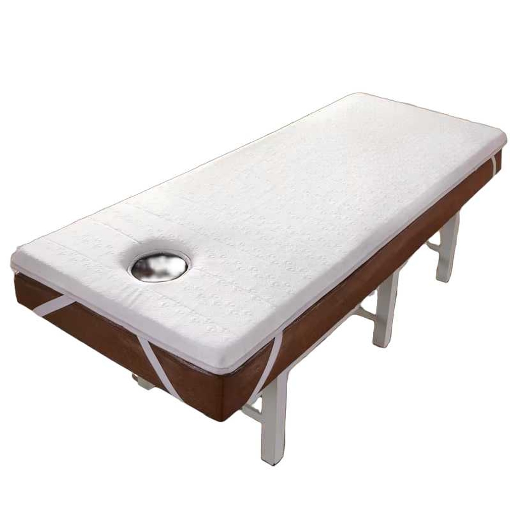 피부관리 미용배드토퍼 미용 마사지 헤드보드 매트 4cm 화이트 60x180cm - 상품 이미지