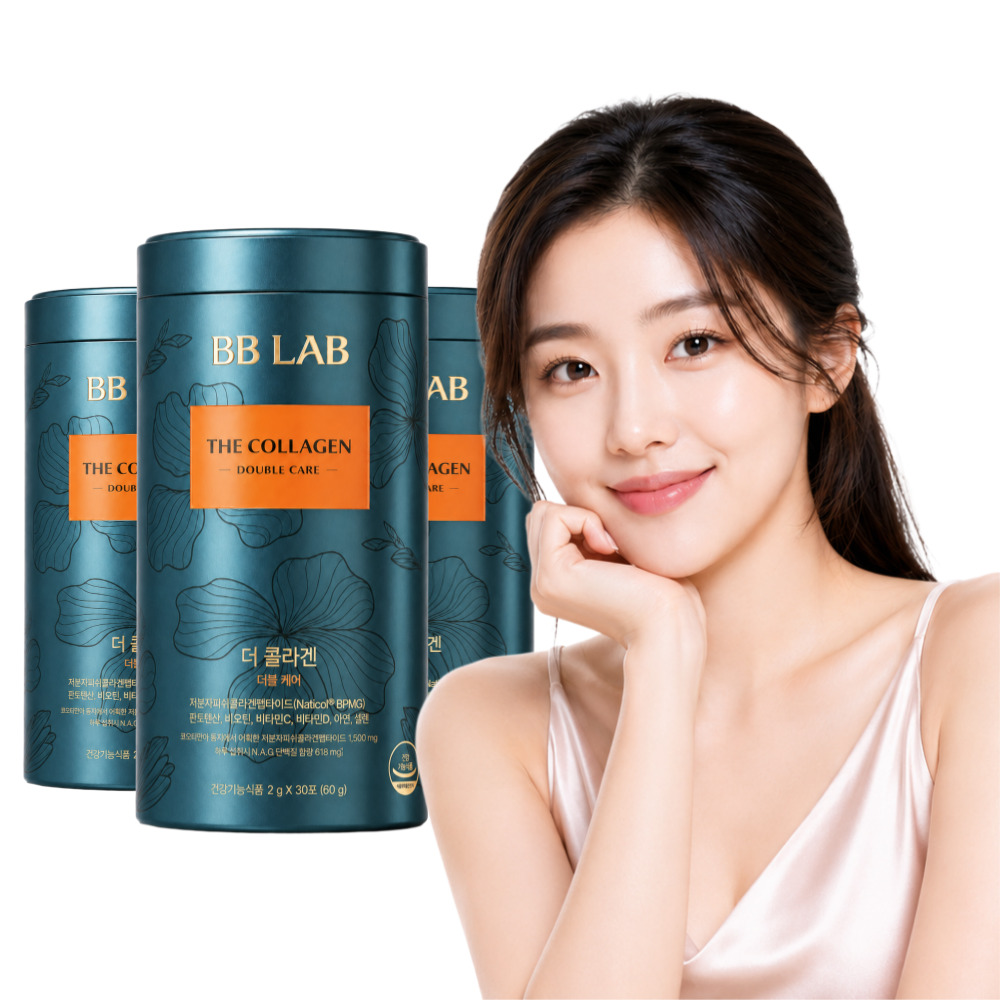 비비랩 더 콜라겐 더블케어 2g x 30포 3통 3개월분 - 상품 이미지