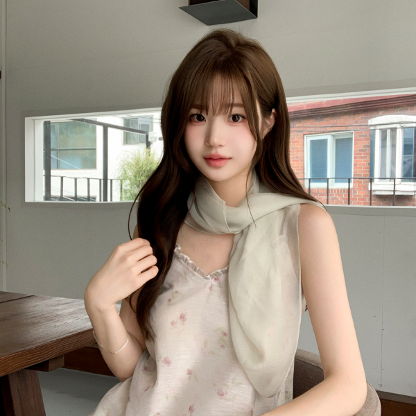 Soft Silk Plain Scarf ac6739