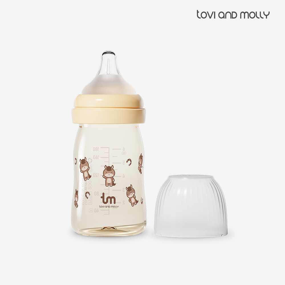 토비앤몰리 신생아 PPSU 아기 배앓이 방지 젖병 (젖꼭지 포함) 마리 180ml, 1개 - 상품 이미지