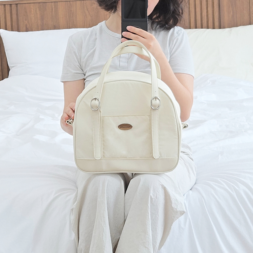 헤이브넷 줄리백 이유식 보냉가방 도시락 소프트 쿨러백 외출 피크닉가방 아이보리 이미지 7