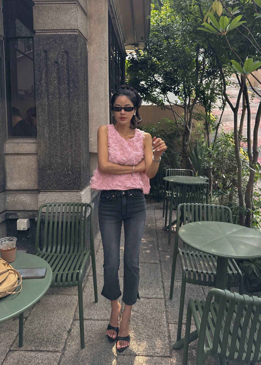 마이카 카프리 데님 팬츠 - 상품 이미지