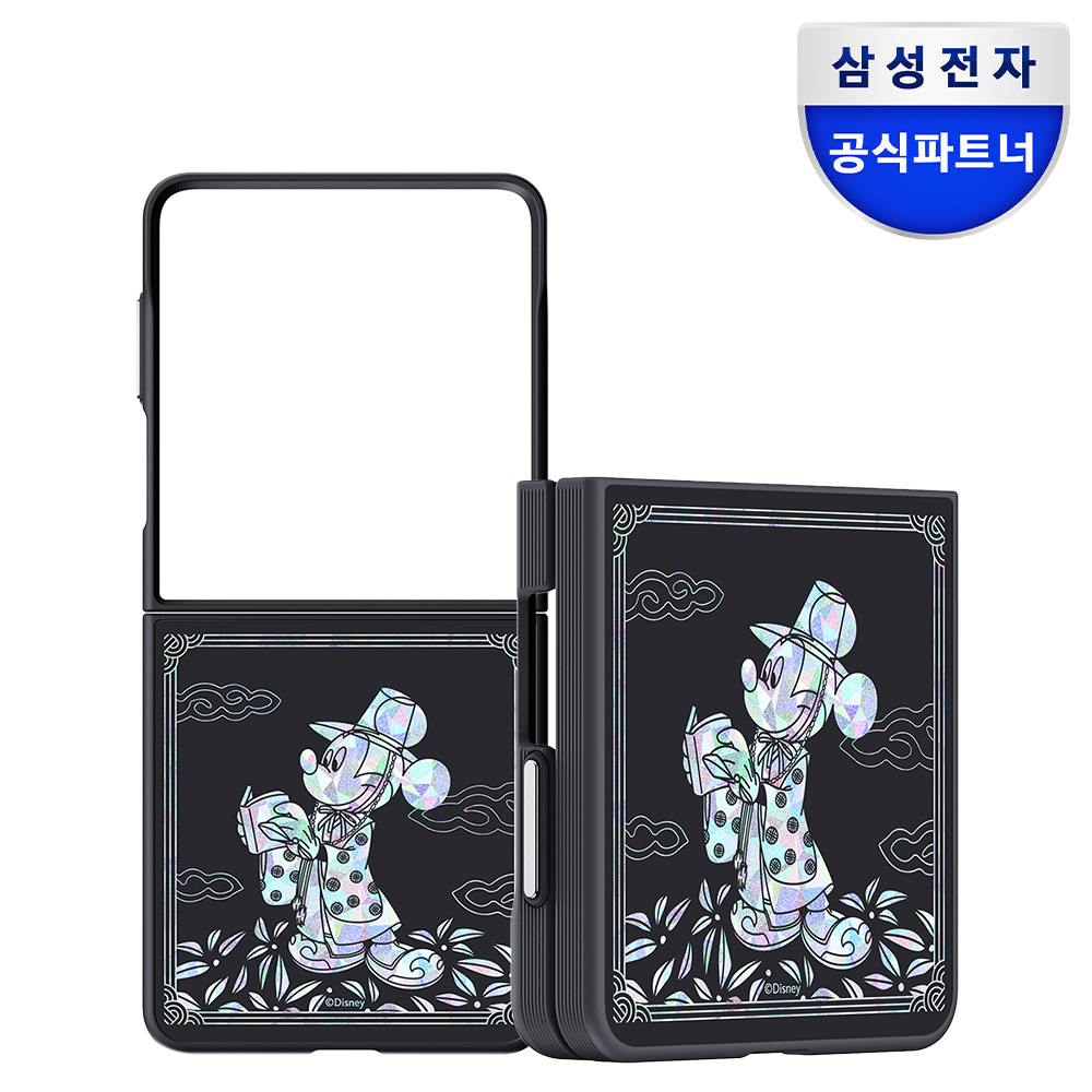 삼성 갤럭시 Z플립8 디즈니 미키마우스 자개 맥세이프 마그넷 케이스 - 상품 이미지