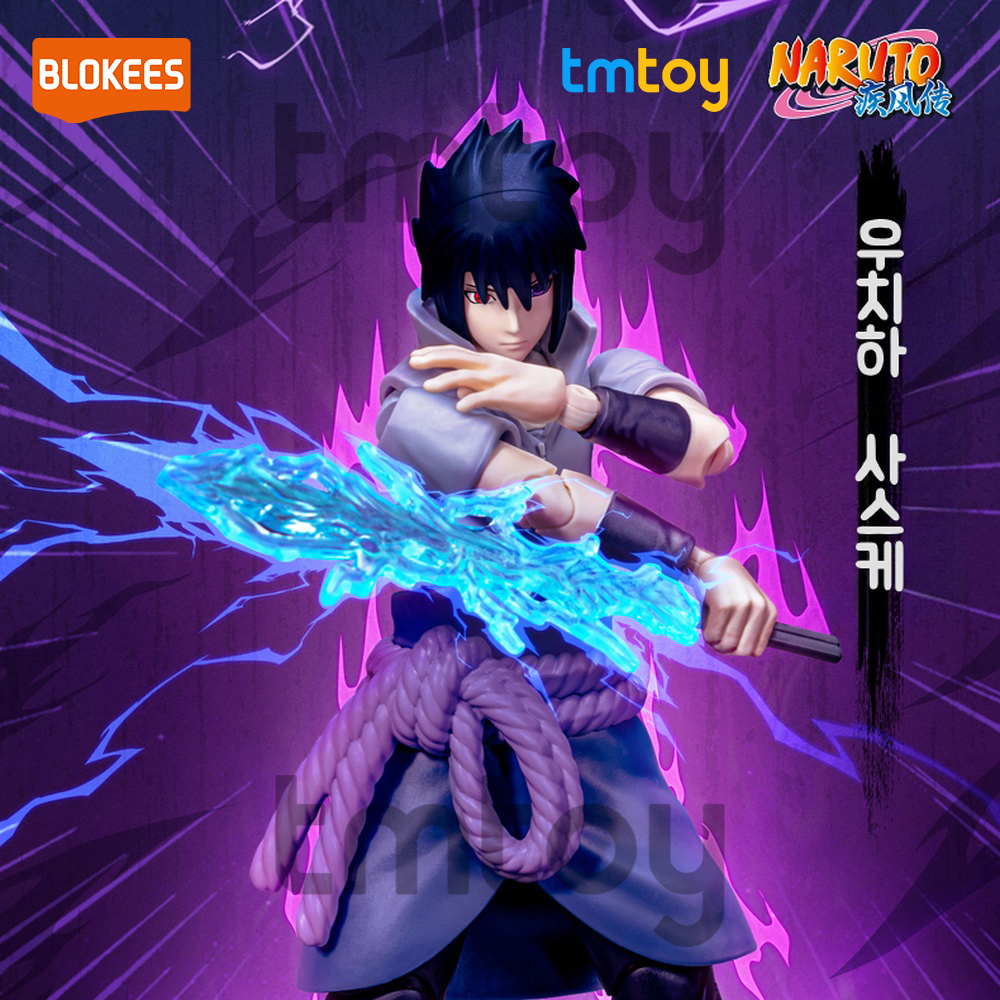 블로키 나루토 질풍전 나루토 우치하 사스케 사쿠라 피규어 프라모델 굿즈 장난감 스티커 세트 이미지 7