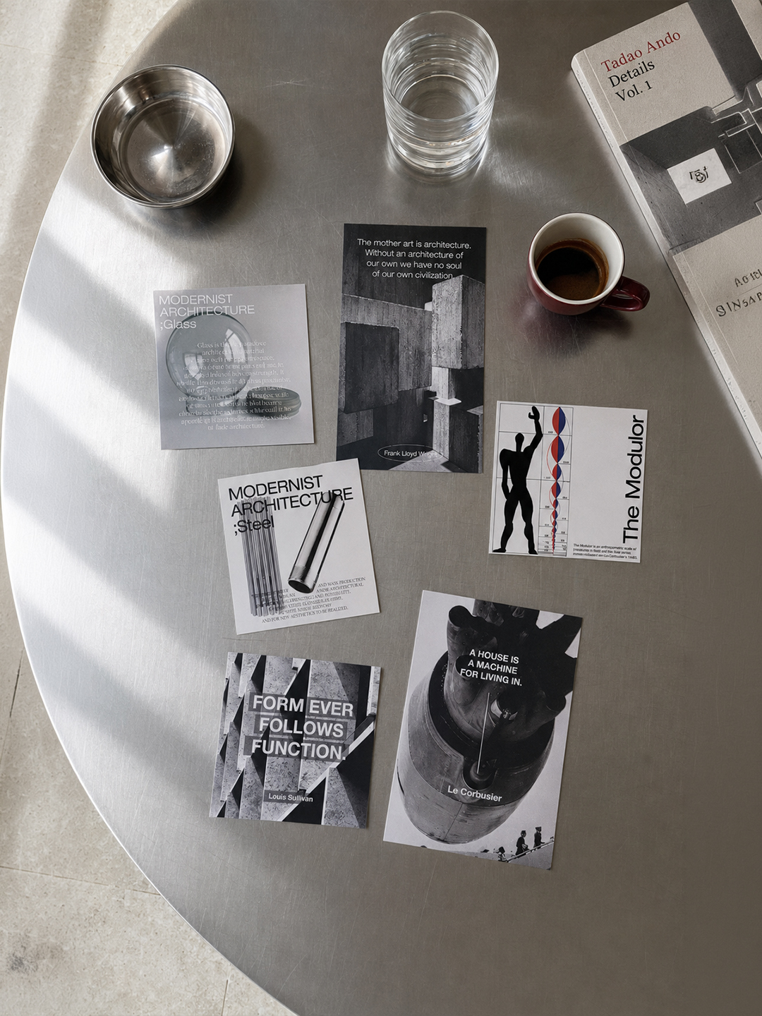 미드센추리모던 인테리어 크롬인테리어 엽서 미니포스터 모노톤 건축포스터 Modernism - 상세 이미지 3
