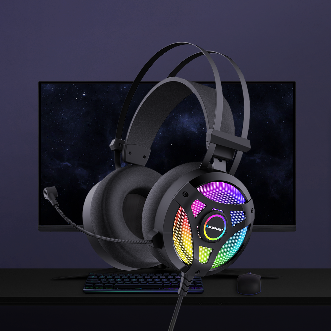 블라우풍트 7.1 채널 노이즈캔슬링 파워 진동 RGB 게이밍 헤드셋 BLP-GM501KHT
