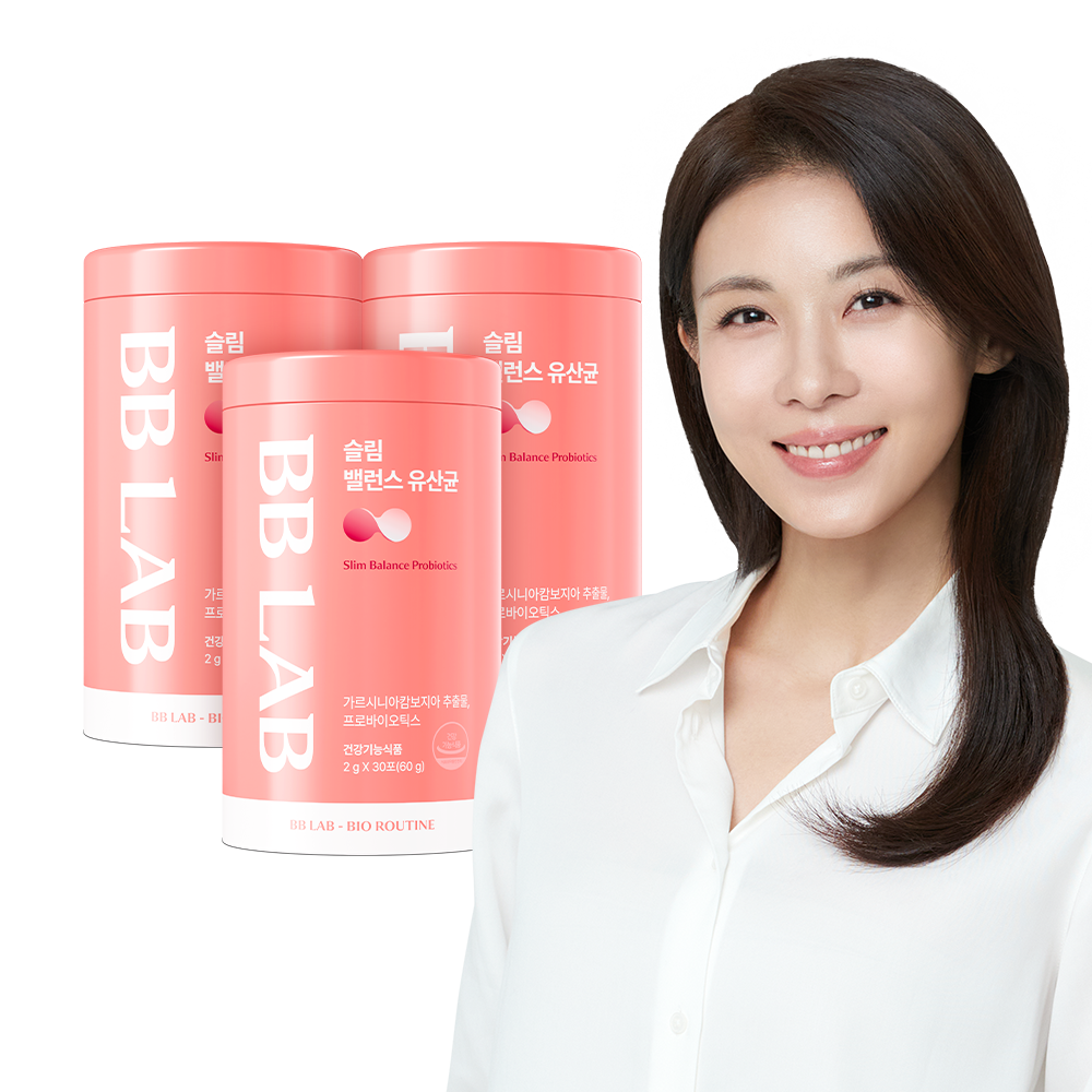 비비랩 슬림 밸런스 유산균 프로바이오틱스 분말 가르시니아 30포, 3개 - 상품 이미지
