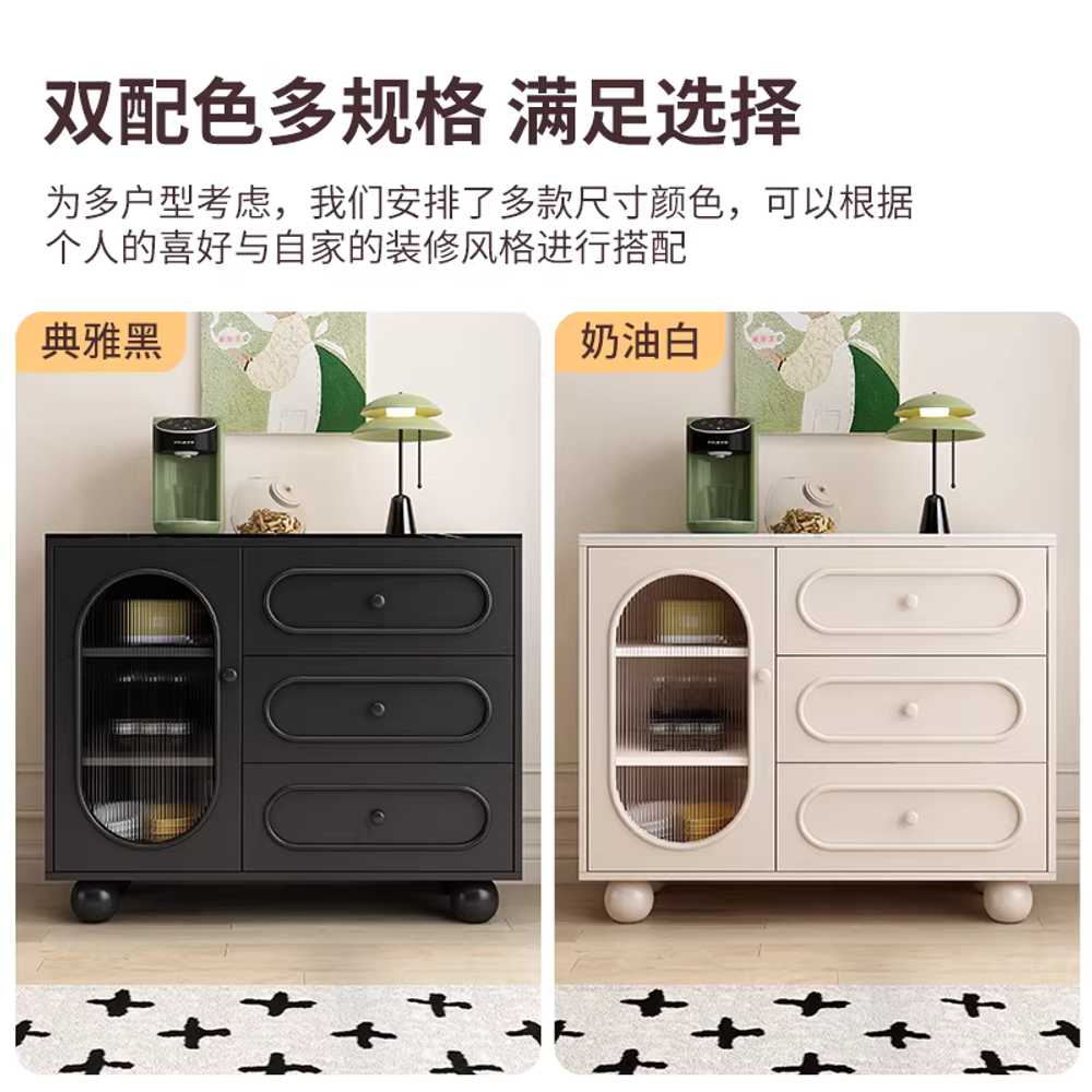 인테리어 수납장 거실 원목 정리함 안방 베란다 가구 100cm 화이트+일반 문 - 상세 이미지 4