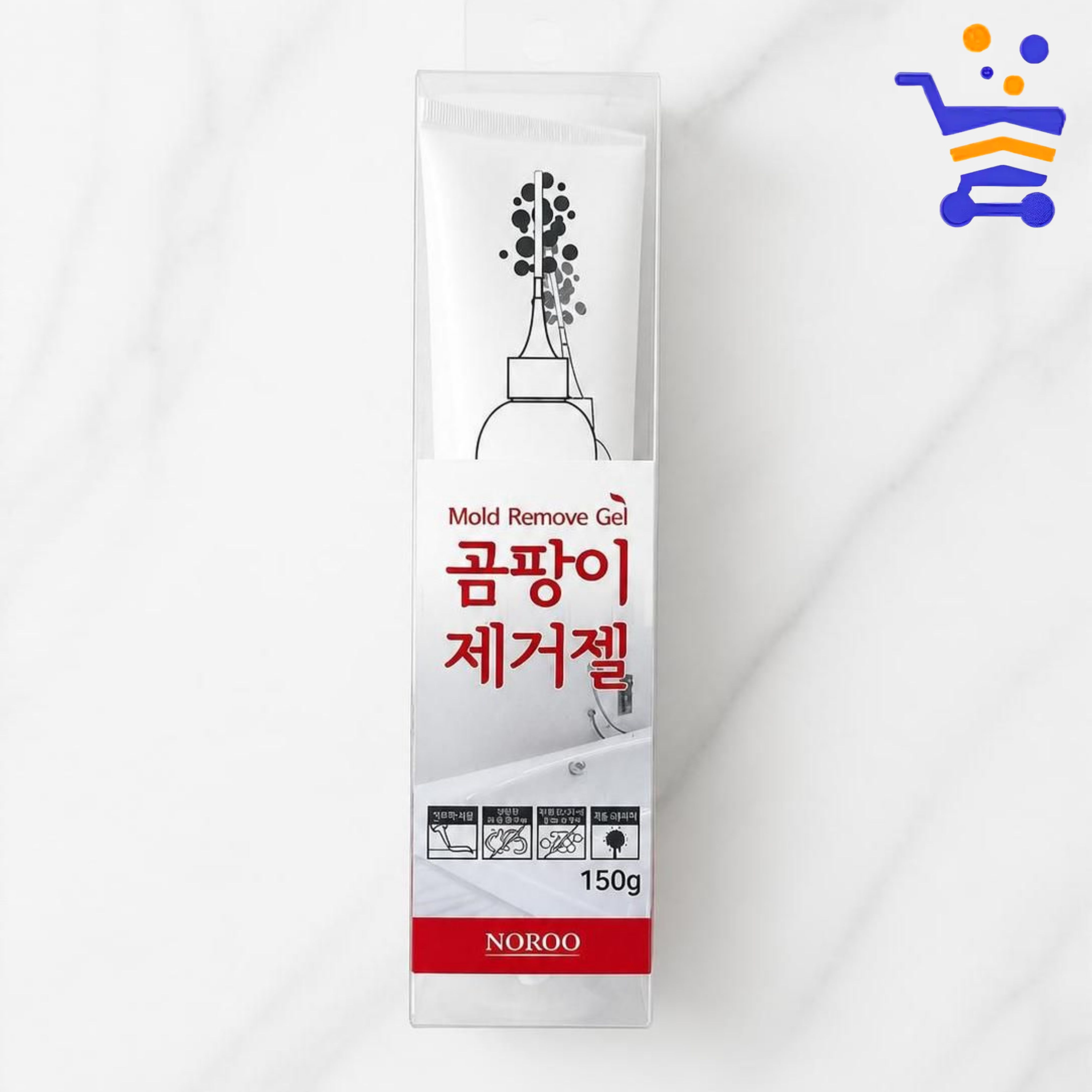 노루 곰팡이 제거젤 150g 욕실 실리콘 줄눈 창틀 곰팡이 제거제 젤타입 - 상품 이미지