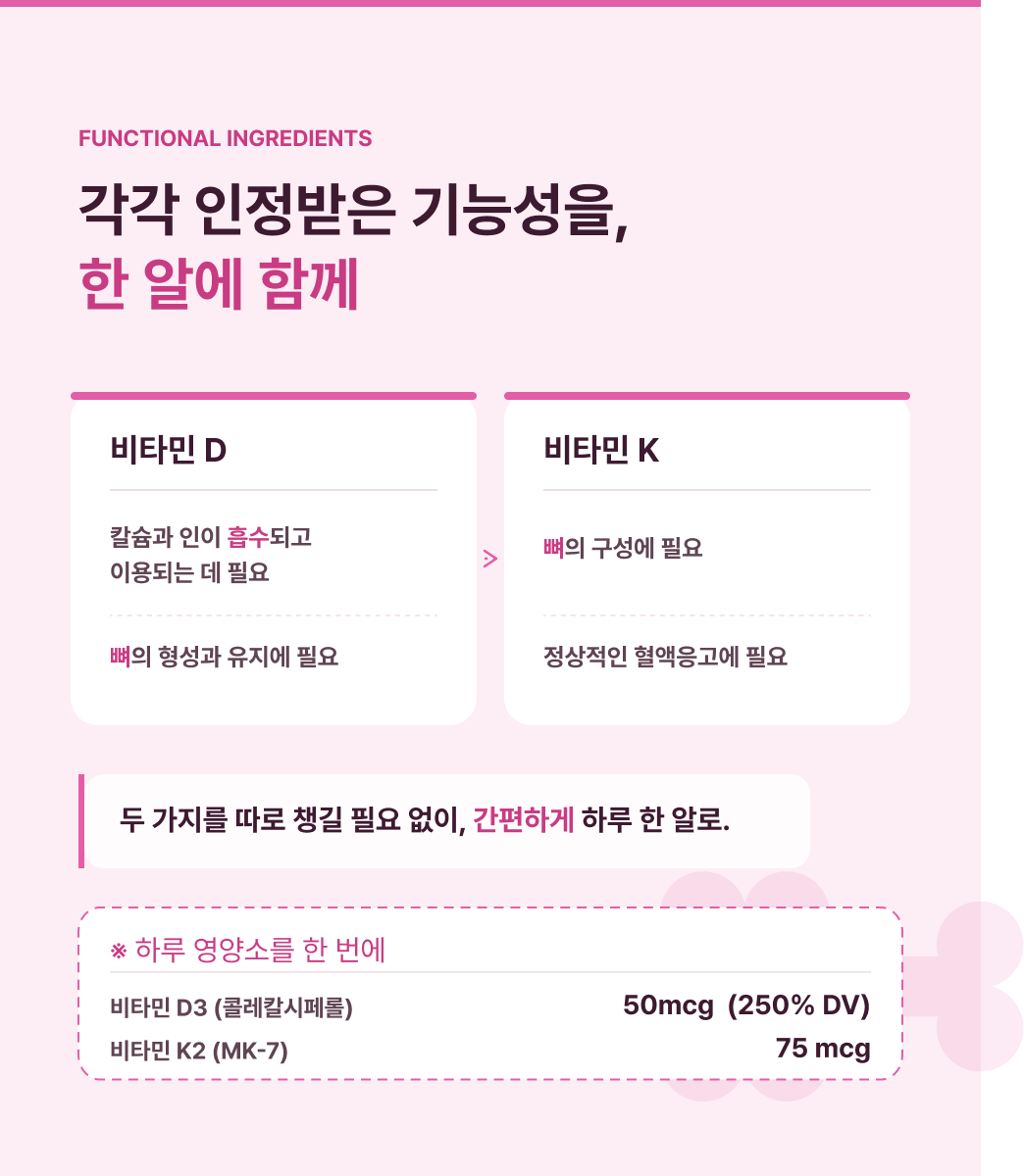 [해외]스완슨 비타민D3 & K2 베지캡슐 60정 60캡슐, 1개 - 상세 이미지 3