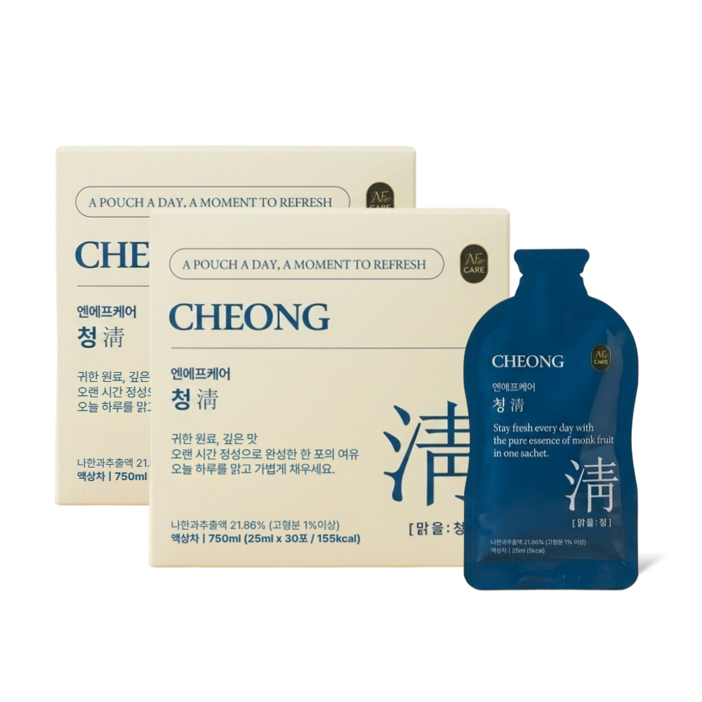 나한과추출물 도라지뿌리 엔에프케어 청 후레쉬 나한과 도라지 생강 진한 액상 25ml 파우치 케어 60포, 2개 - 상품 이미지