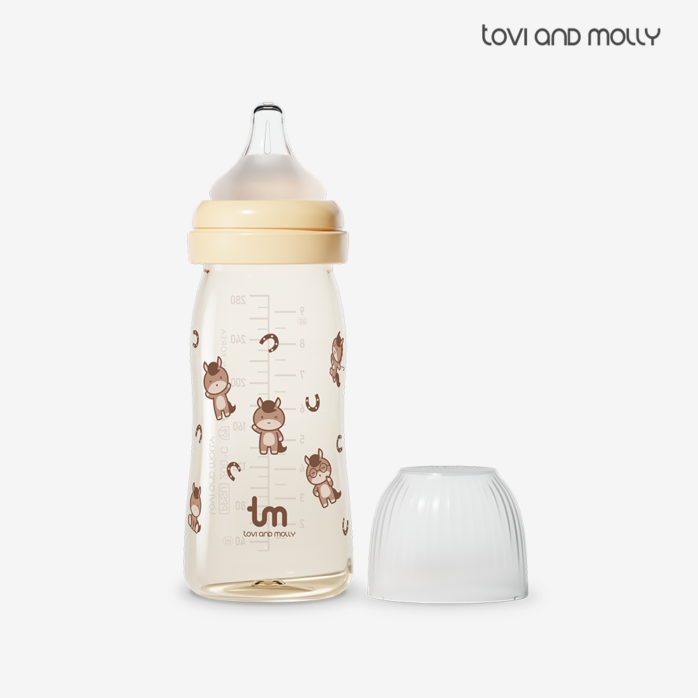 토비앤몰리 신생아 PPSU 아기 배앓이 방지 젖병 (젖꼭지 포함) 마리 280ml, 1개 - 상품 이미지