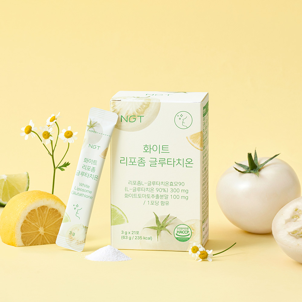 [슈퍼적립] NGT 화이트 리포좀 글루타치온 네츄럴굿띵스 올인원 멜라닌억제 토마토 21포, 1개 - 상세 이미지 5