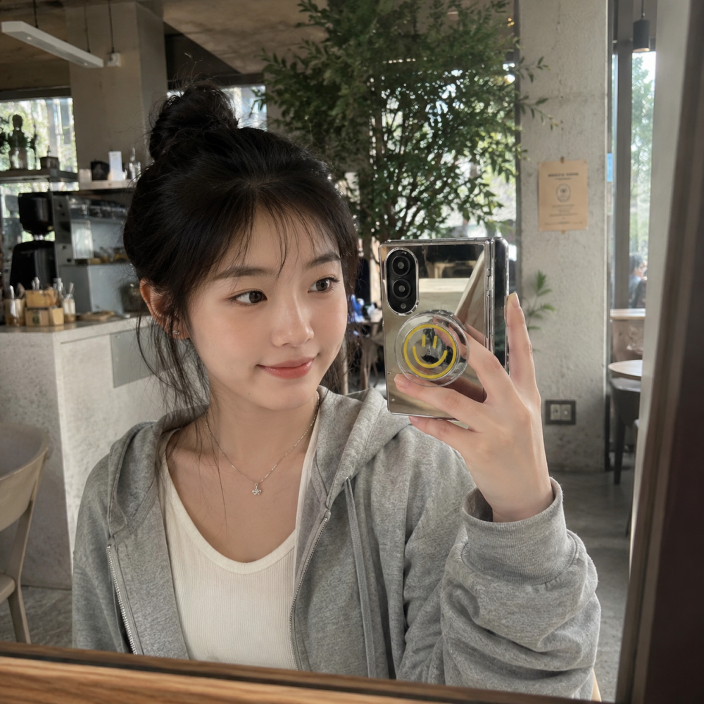 미러 맥세이프 케이스 힌지보호 링고리 딥핑크, 갤럭시Z 폴드8 와이드 이미지 7