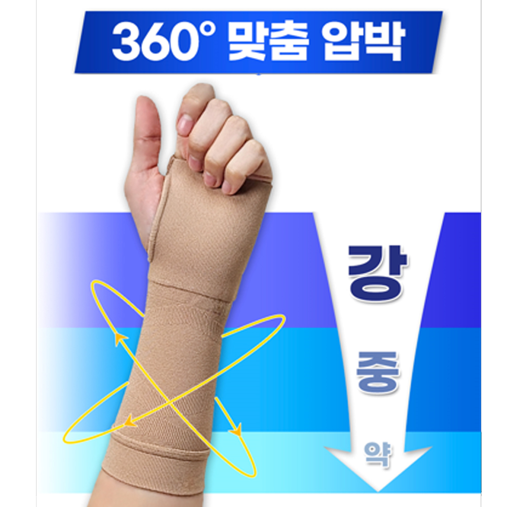 라인벨라 국산 손목보호대 장갑형 암슬리브 아대 압박밴드 헬스 골프 - 상세 이미지 3