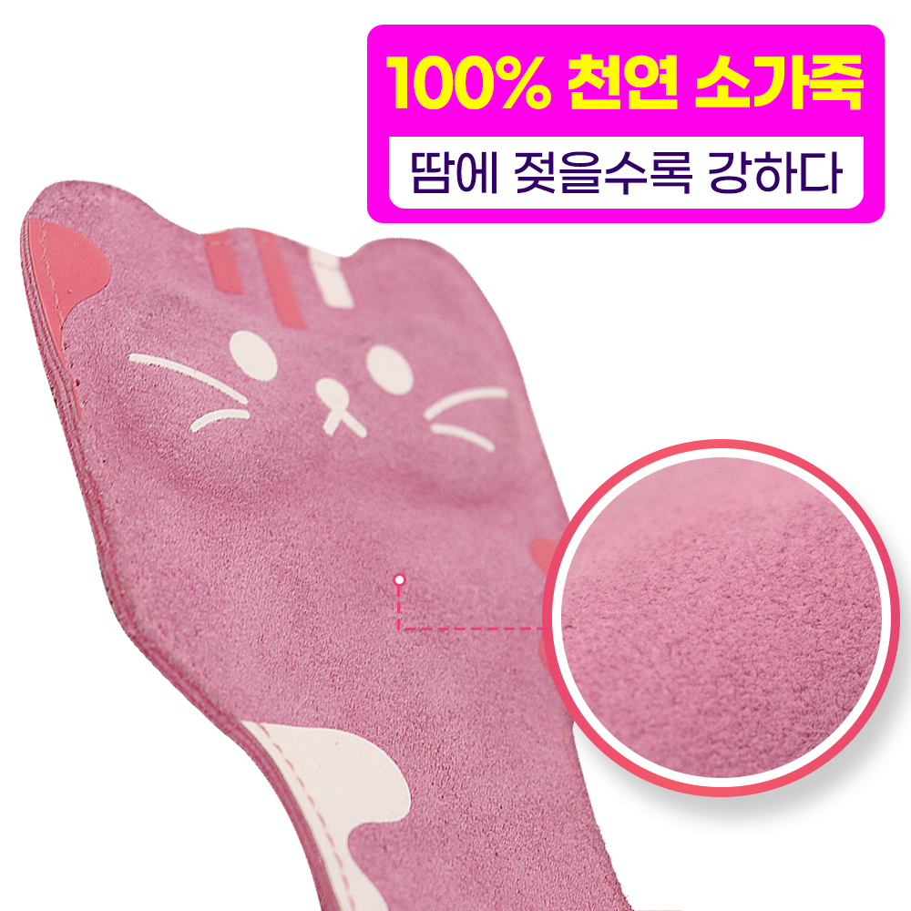라인벨라 여성 키티 헬스스트랩 소가죽 퀵그립 손목보호대  손바닥보호 이미지 8