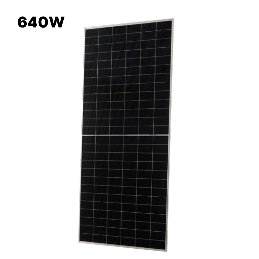 큐셀 태양광패널 640W 가정 캠핑 양면 발전 태양광발전기 판넬 - 상품 이미지